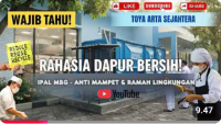 Ilustrasi cara kerja IPAL MBG pada sistem pengolahan limbah dapur program makan bergizi gratis