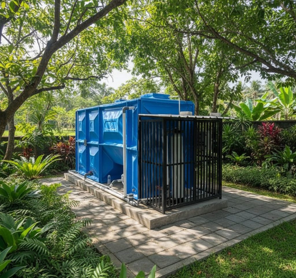 IPAL sederhana MBG untuk pengolahan limbah cair dapur program makan bergizi ramah lingkungan