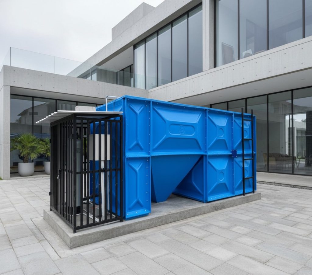 konstruksi IPAL MBG untuk sistem pengolahan limbah dapur skala besar yang efisien dan ramah lingkungan