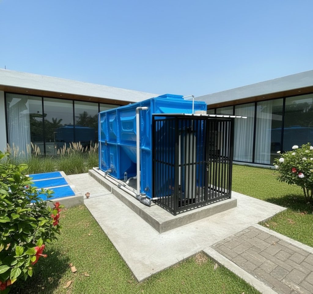 Sistem pengolahan limbah dapur MBG untuk mengelola limbah cair secara efisien dan ramah lingkungan