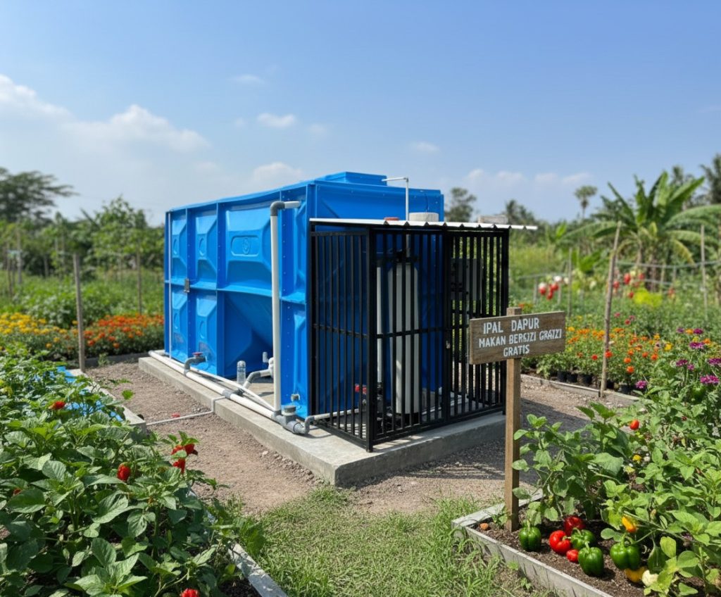 Sistem IPAL dapur MBG untuk pengolahan limbah air dapur program MBG