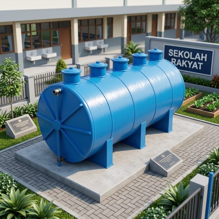 IPAL Sekolah Rakyat untuk pengolahan air limbah domestik sekolah berasrama dengan sistem sanitasi modern dan ramah lingkungan