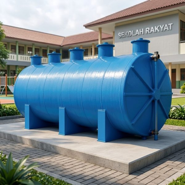 STP Sekolah Rakyat untuk pengolahan air limbah domestik sekolah berasrama dengan sistem sanitasi modern dan ramah lingkungan