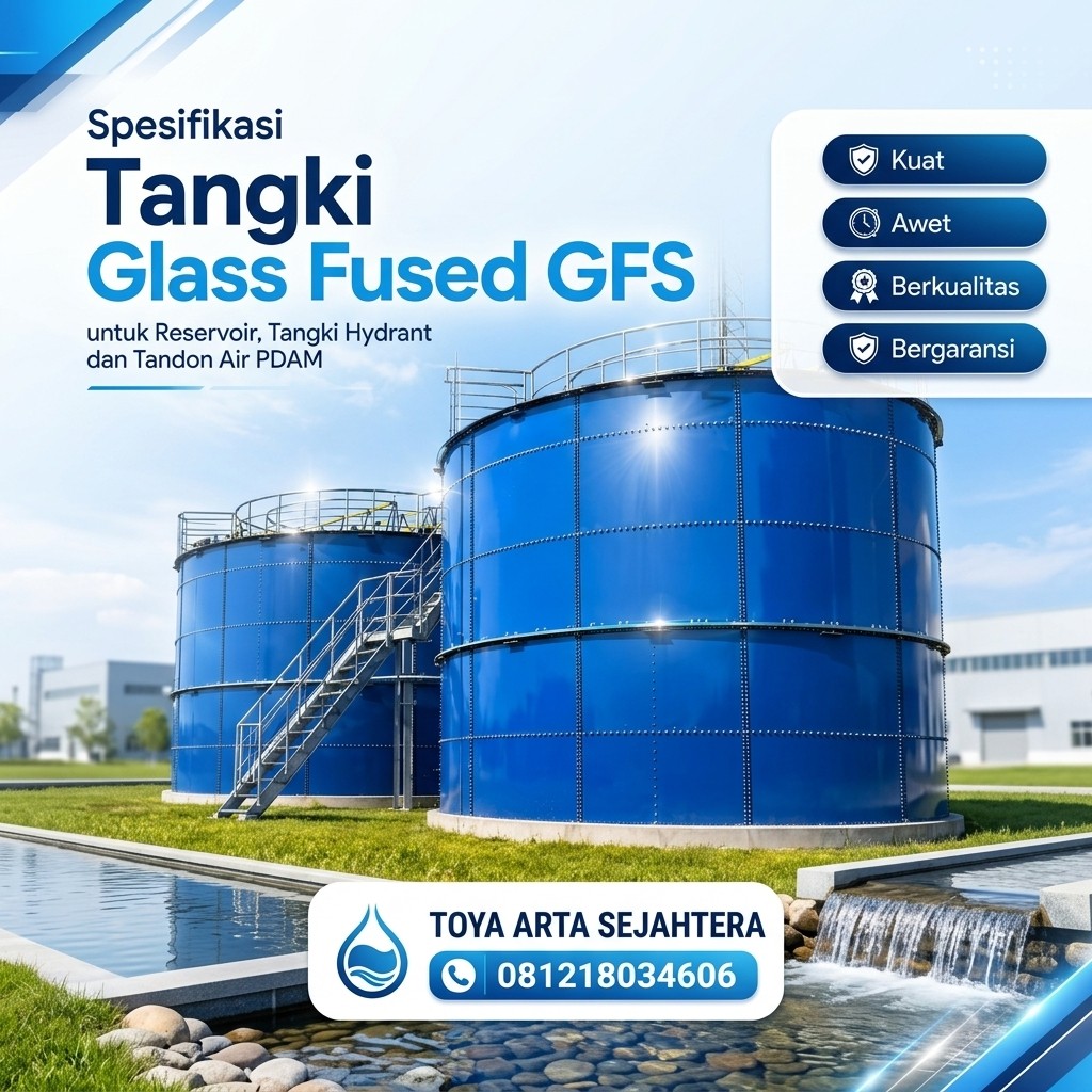 Ukuran dan Kapasitas Tangki GFS untuk Penyimpanan Air